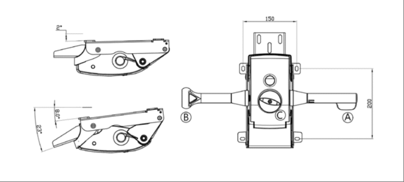 K06 Chair Spare Parts Swivel Chair Mechanism