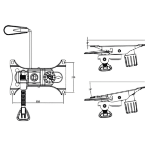YZ-B11 2-gear Self-loading Lifting Ttilt Mechanism for Swivel Chair