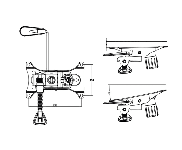 YZ-B11 2-gear Self-loading Lifting Ttilt Mechanism for Swivel Chair