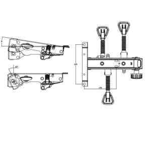 YZ-D06 Three-function Chassis Chair Spare Parts Swivel Chair Mechanism