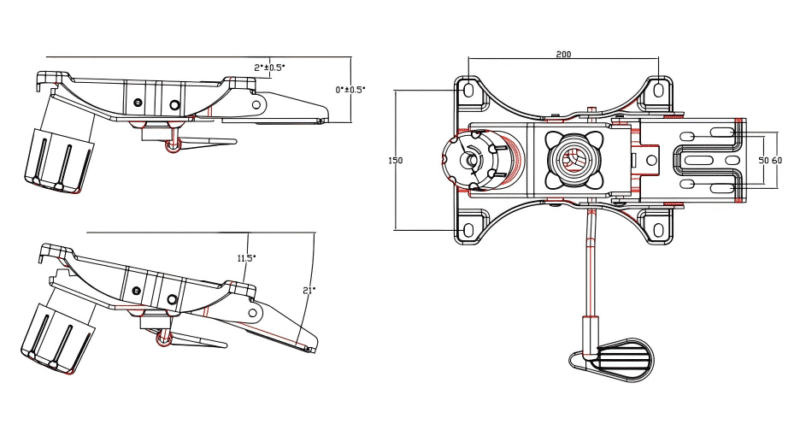 Synchronized Pneumatic Seat Mechanism with Dual Control