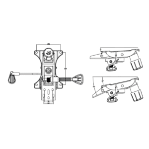 YZ-D07 Chasing Back Lock Mid-shift Chair Spare Parts Swivel Chair Mechanism
