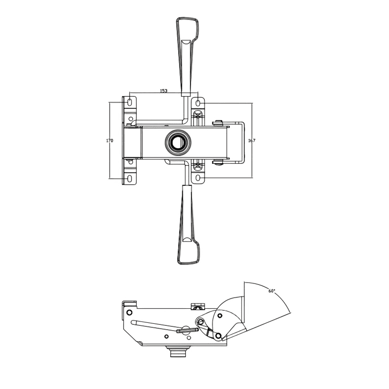 YZ-B02 Chair Spare Parts Swivel Chair Mechanism