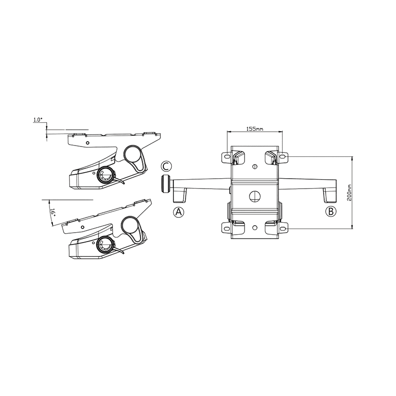M20-2 Office Chair Tilt Mechanism
