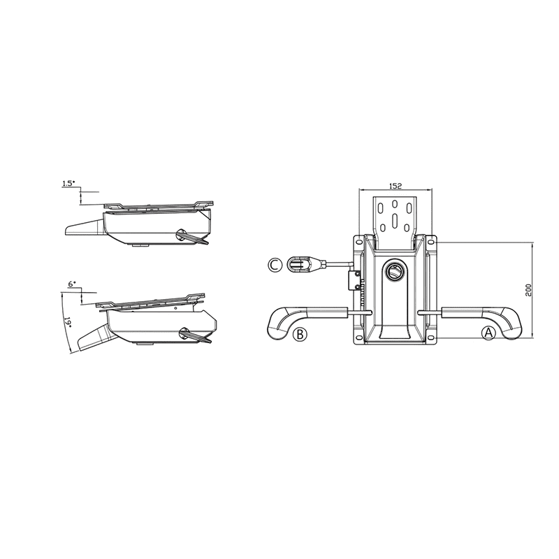 K02 Sliding Office Chair Tilt Mechanism