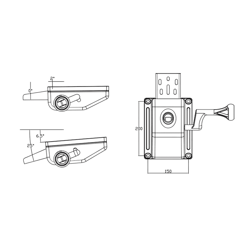 Adjustable office Chair Mechanism with AdvancedMulti-Lock