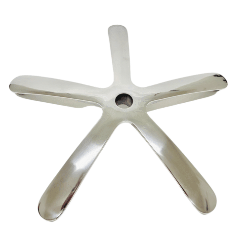 370mm Polished Five-star Petal Feet office chair Base for Office Chair