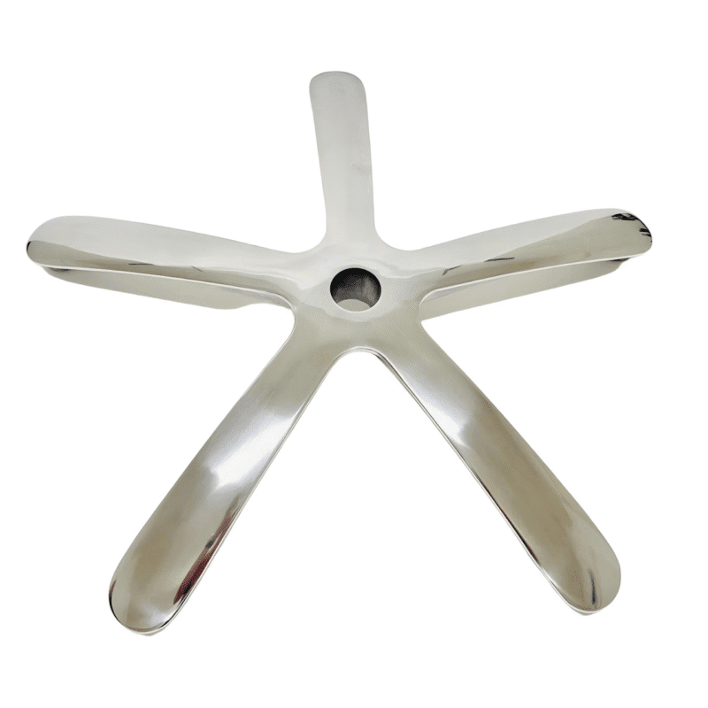 370mm Polished Five-star Petal Feet office chair Base for Office Chair