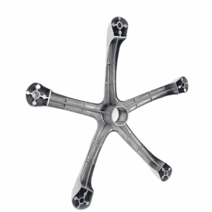 240mm Polished Five-star horseshoe foot office chair Base for Office Chair