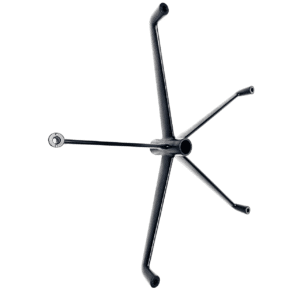 350mm Polished Five-star Toothpick Feet office chair Base for Office Chair
