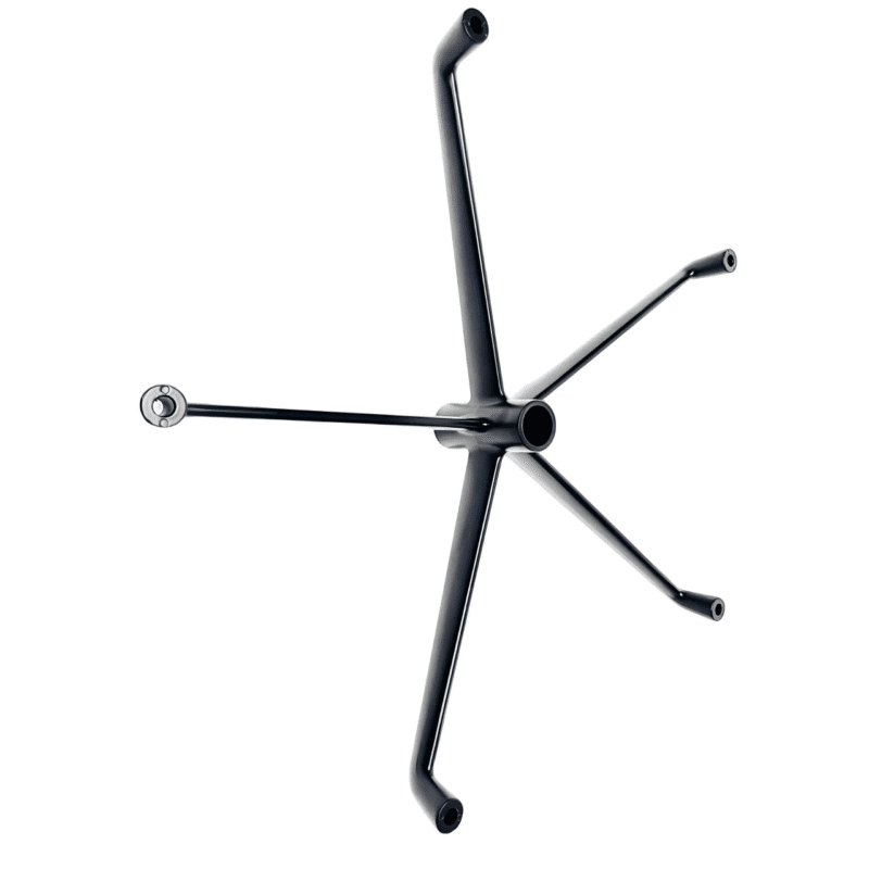350mm Polished Five-star Toothpick Feet office chair Base for Office Chair