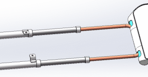 Length Telescoping Office Chair Footrest with frame for Swivel Chair