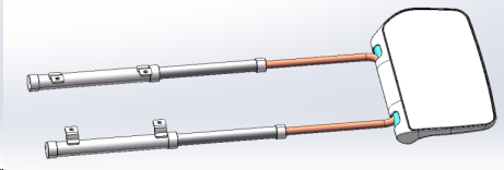 Length Telescoping Office Chair Footrest with frame for Swivel Chair