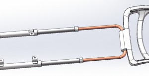 Length Telescoping Office Chair Footrest with frame for Swivel Chair