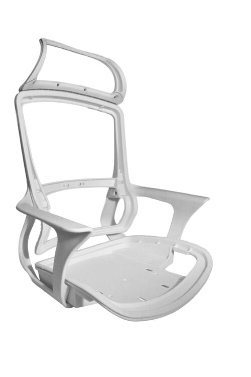 Office Chair Frame with Integrated Armrest | High-Strength PP Structure | Ergonomic One-Piece Design